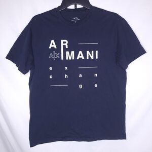 Armani Exchange T Shirt Mens Medium Navy